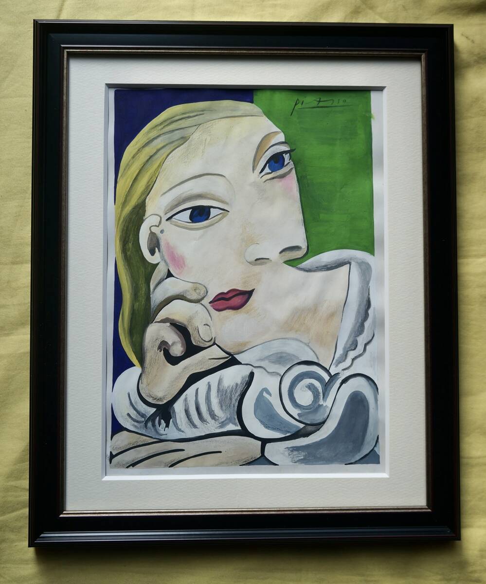 Artworks]パブロ・ピカソ|道化師の一家|120x90cm|肉筆|油彩|原画|1955
