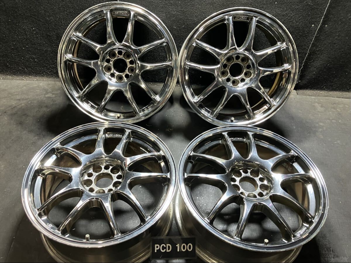 ワーク エモーション D9R 18インチ pcd100 9.5j＋38 アルミホイール 