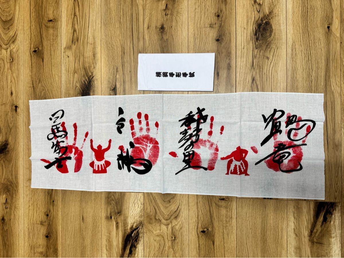 大相撲 力士 手形 サイン 色紙12枚 貴乃花 日馬富士 朝青龍 武蔵丸