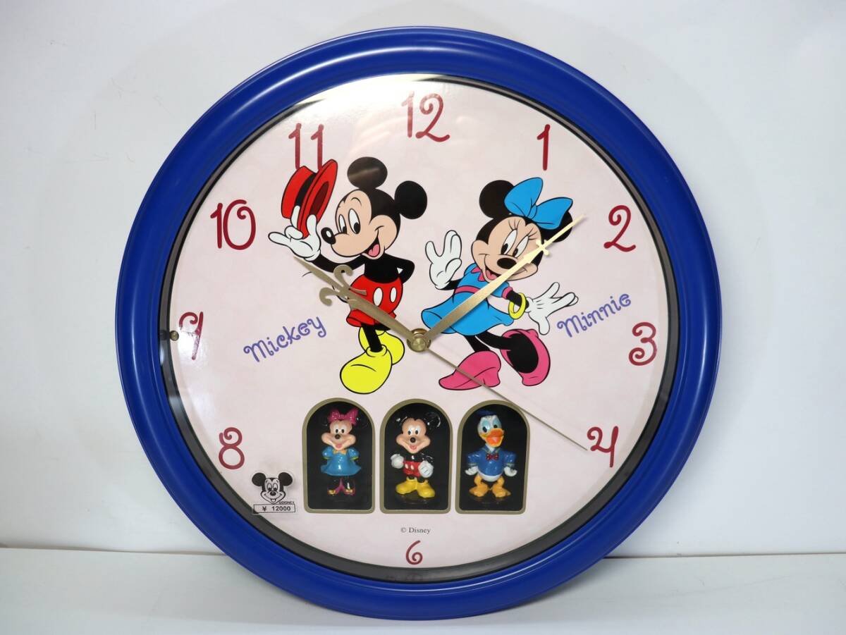 中古】ディズニー ミッキーマウス 八角 からくり時計☆メロディ12曲 光