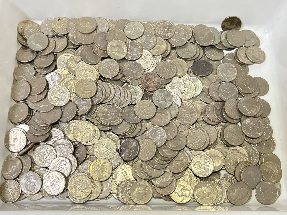 中古】銀貨です。 1954年 ワシントン25セント銀貨 S刻印 クォーター