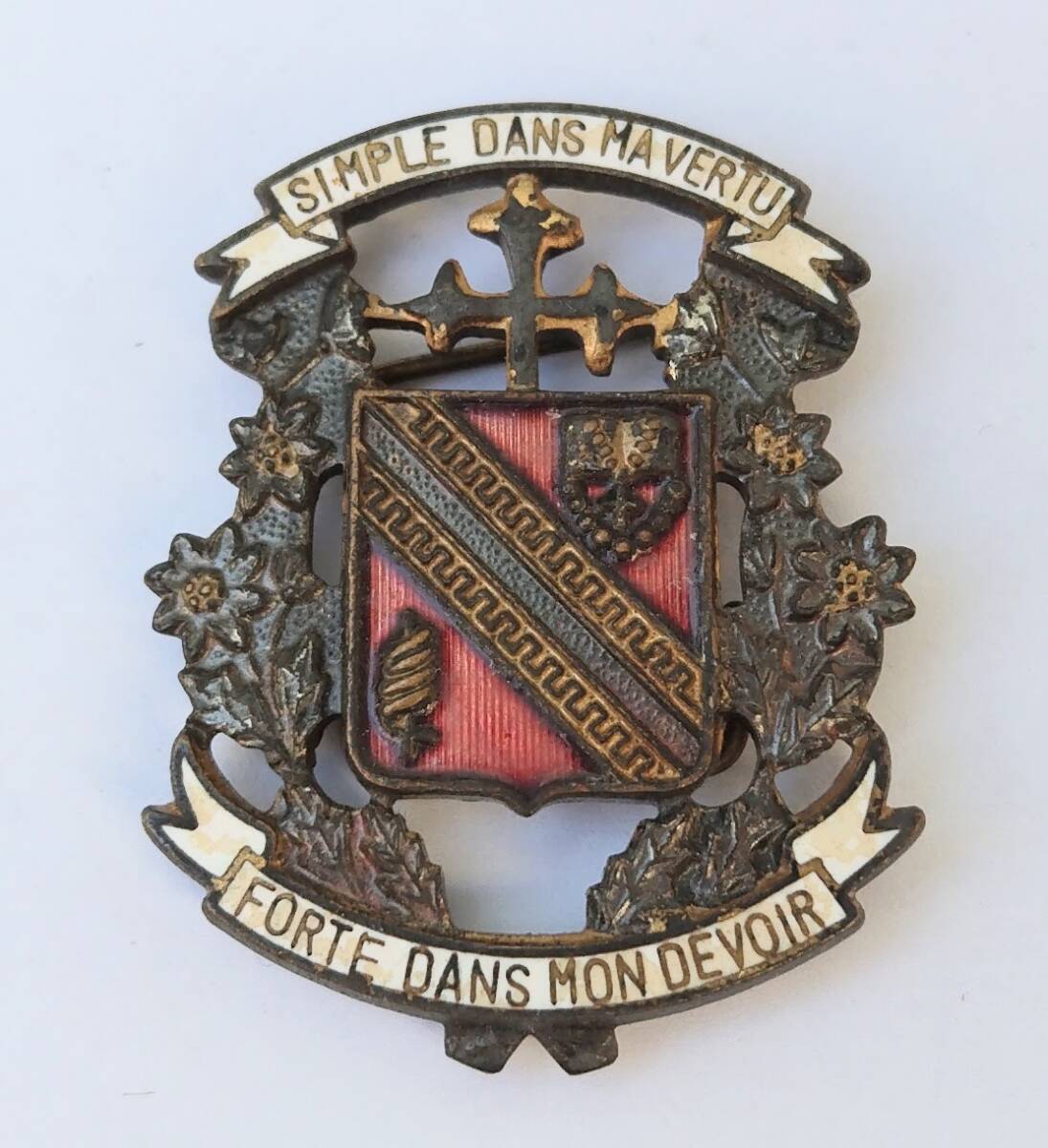 中古】雙葉学園 FB マリア 中学・高校 校章 徽章 記章 バッジの落札
