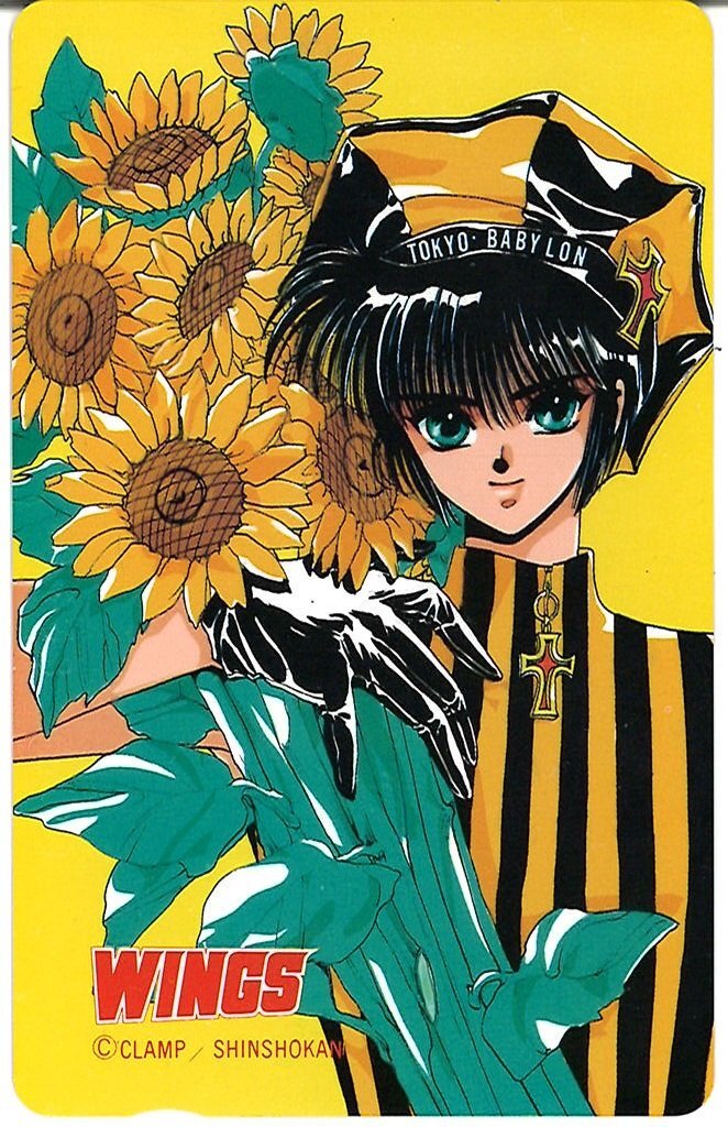 CLAMP Wings 東京BABYLON テレカ テレホンカード 【公式通販】 CLAMP 聖伝＆東京BABYLON Wings テレホンカード（使用済）