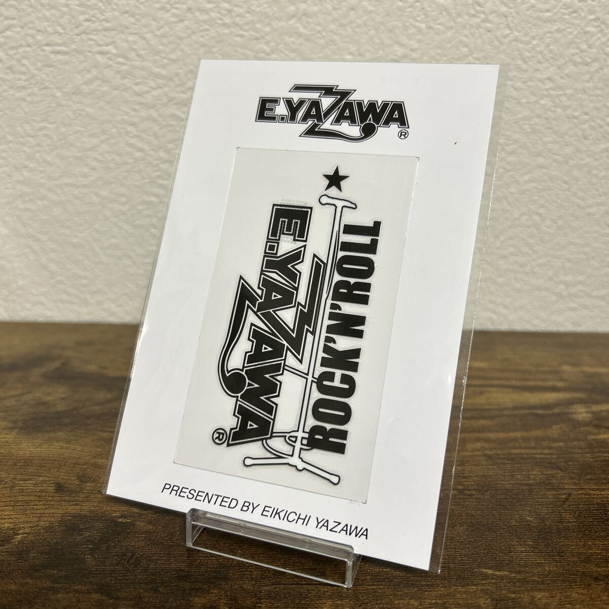 新品】矢沢永吉 シルエットマイクスタンドステッカー 新品 渋い 人気