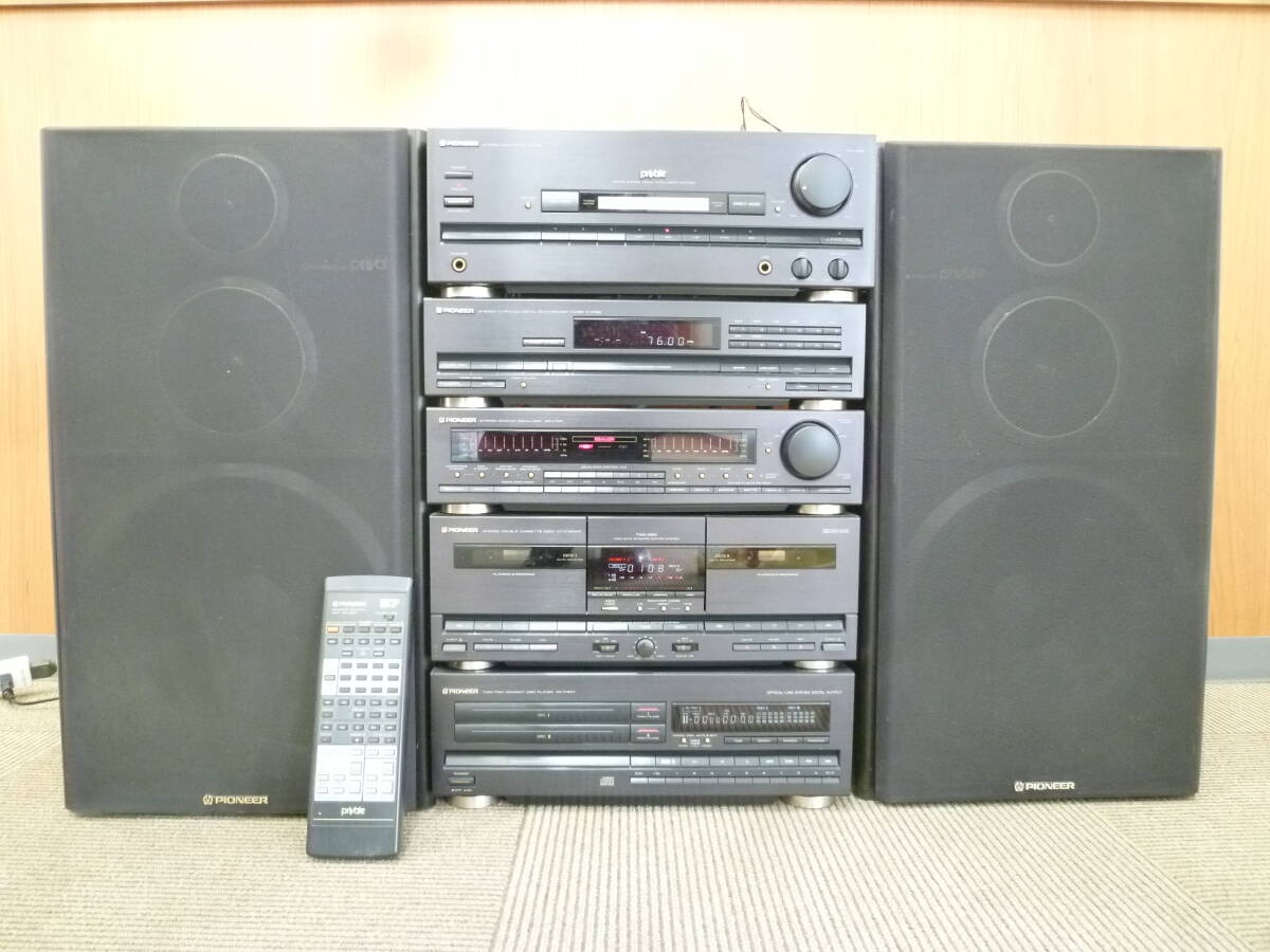 【通電確認済み　ジャンク】パイオニア　プライベートコンポ X-A7 (PL-X640　PD-X640、F-X640、A-X650、GR-X640、CT-X650WR　S-X650V) PIONEER Private X-A7 コンポ ジャンク(システムコンポ)｜売買された