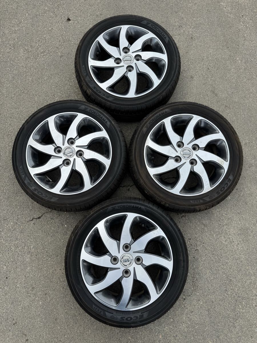 中古】ワタナベ 14インチ pcd100 6j 6.5j 4本セットタイヤ付 SSR work
