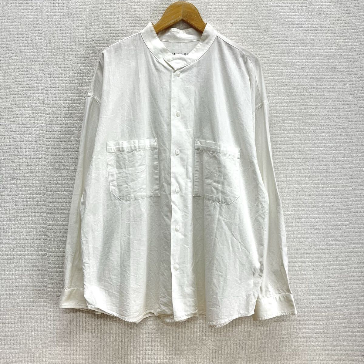 テンダーロイン HIGH NECK CHAMBRAY SHT BLUE Sサイズ ハイネック