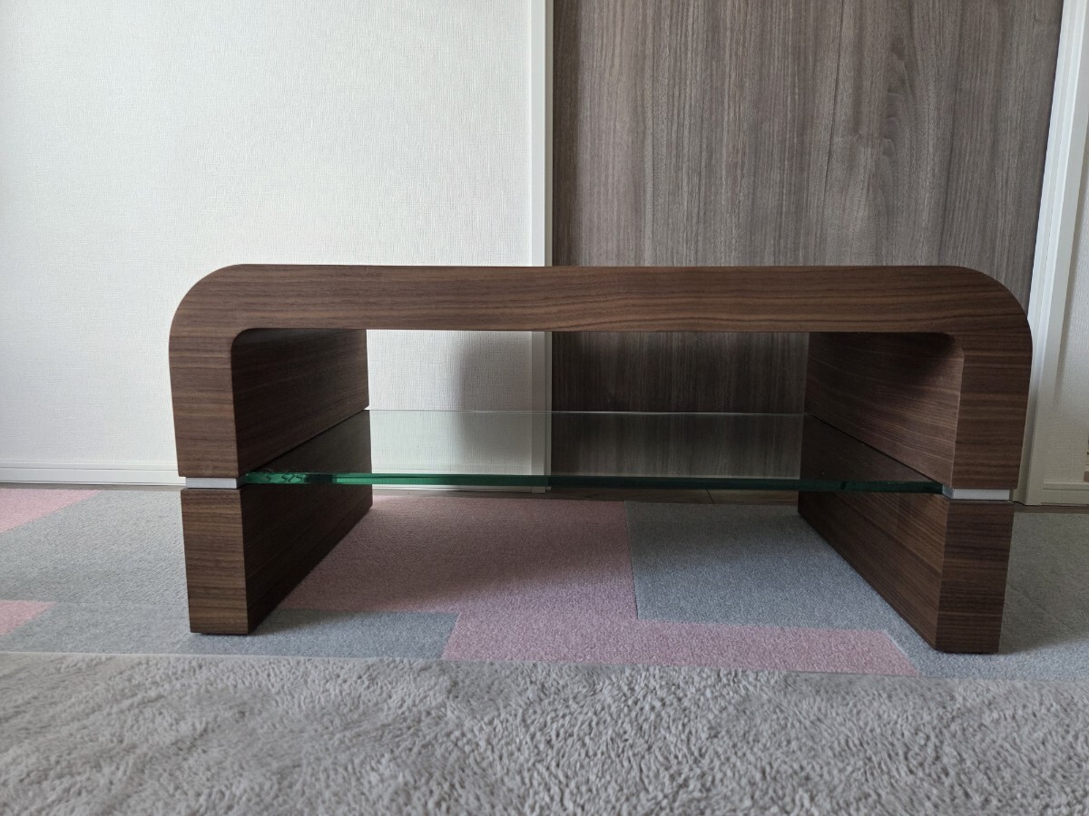 中古】【美品】ニトリ ガラステーブル センターテーブル ノート2 高さ