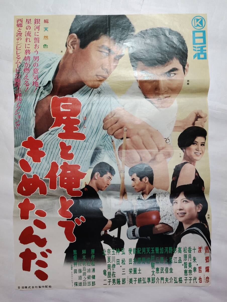 ◇古い映画ポスター 日活「野獣の青春」監督/鈴木清順◇宍戸錠 渡辺