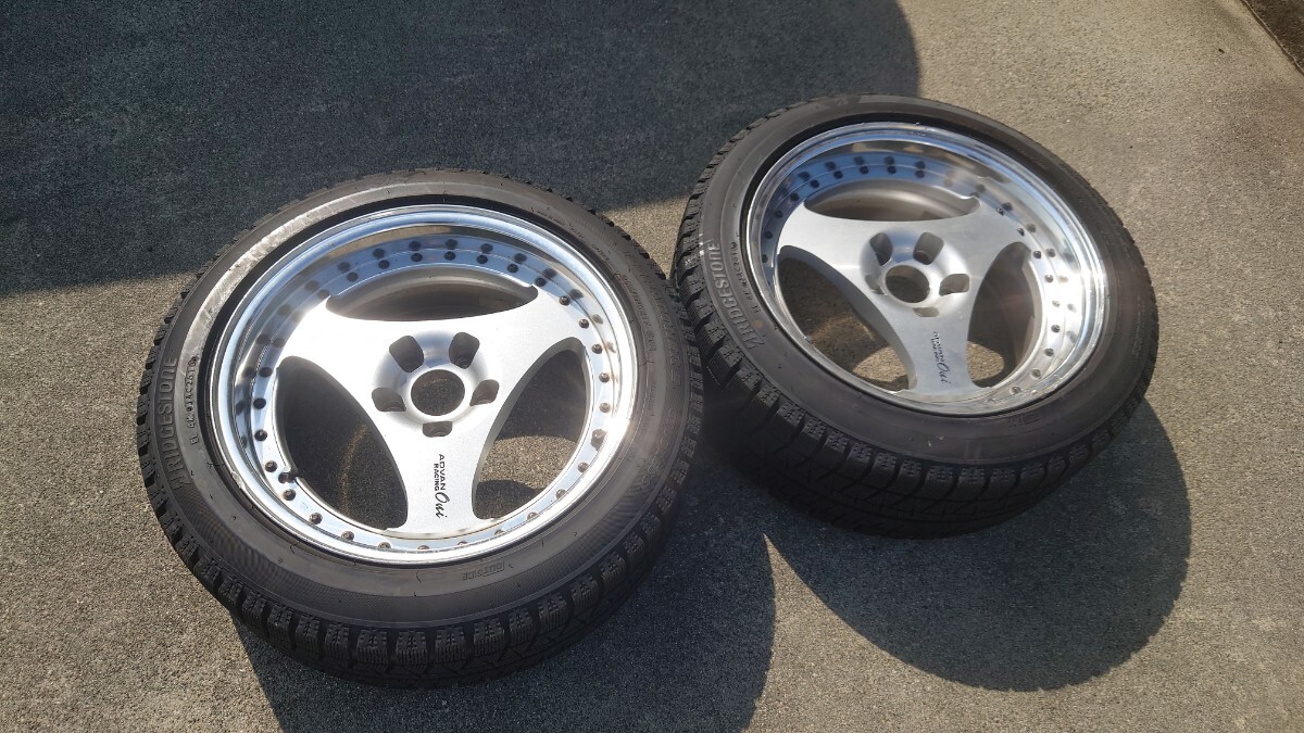 P1レーシング 225/45R17 9J 114.3 2本 5H シルビア ドリケツの落札情報 