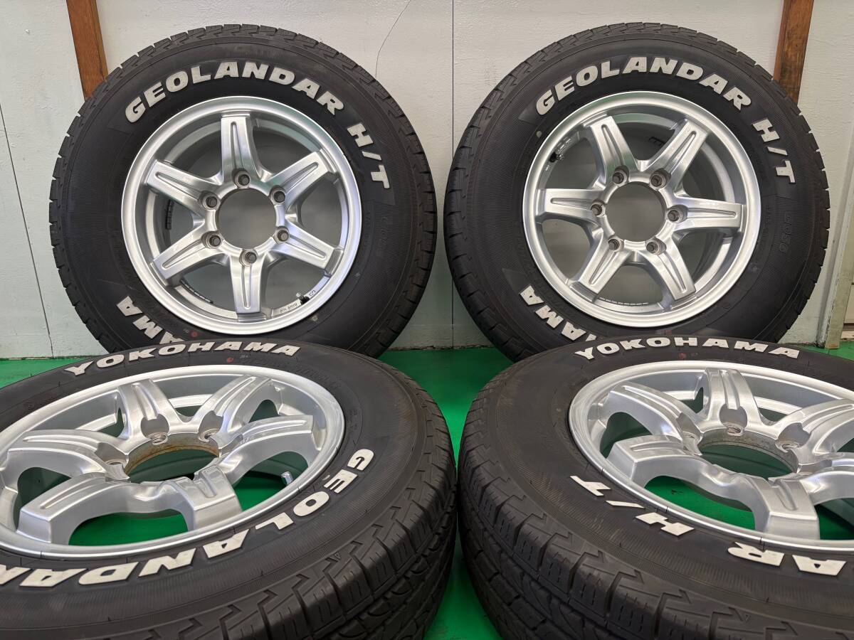 C*0様 ハイエースプラド純正ホイール(ガンメタ塗装)タイヤセット
