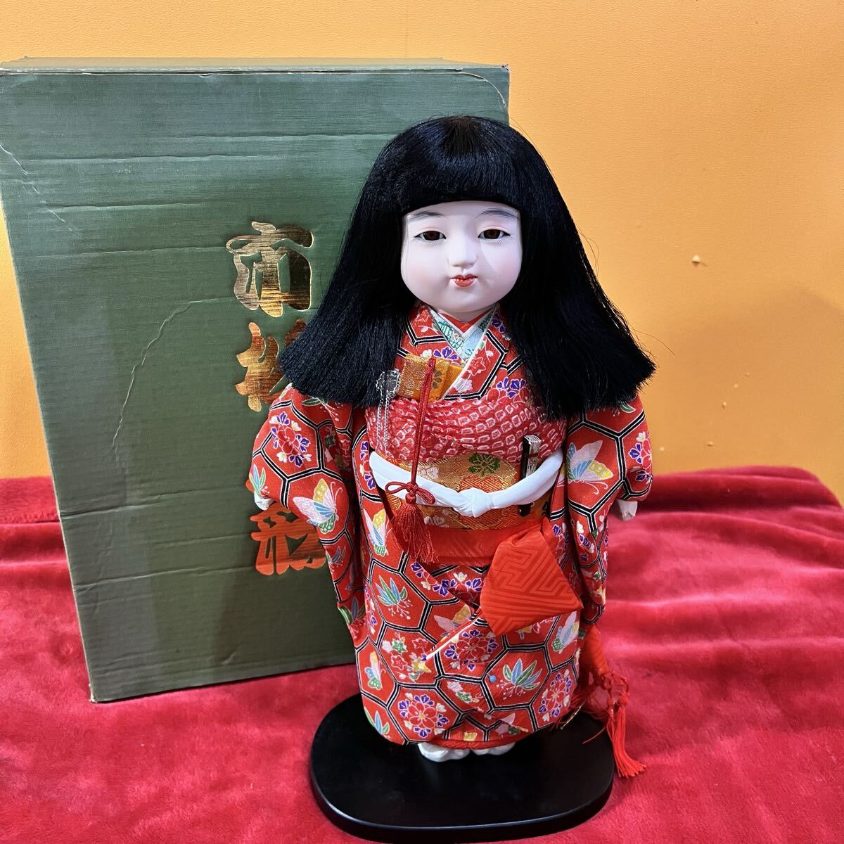 中古】鈴乃屋着付人形 セイコ セキグチ製 日本人形＊市松人形＊着物