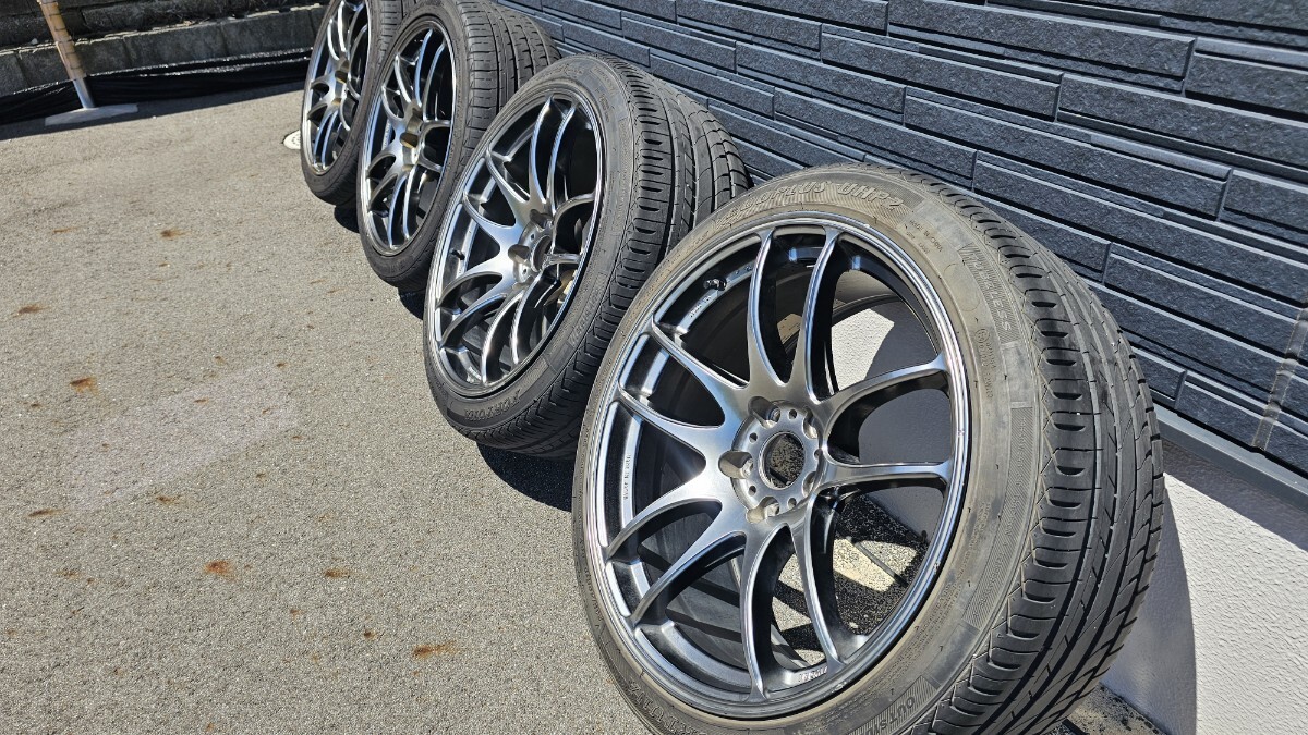 Work Emotion T7R 極太 深リム 19インチ 2本セットの落札情報詳細 