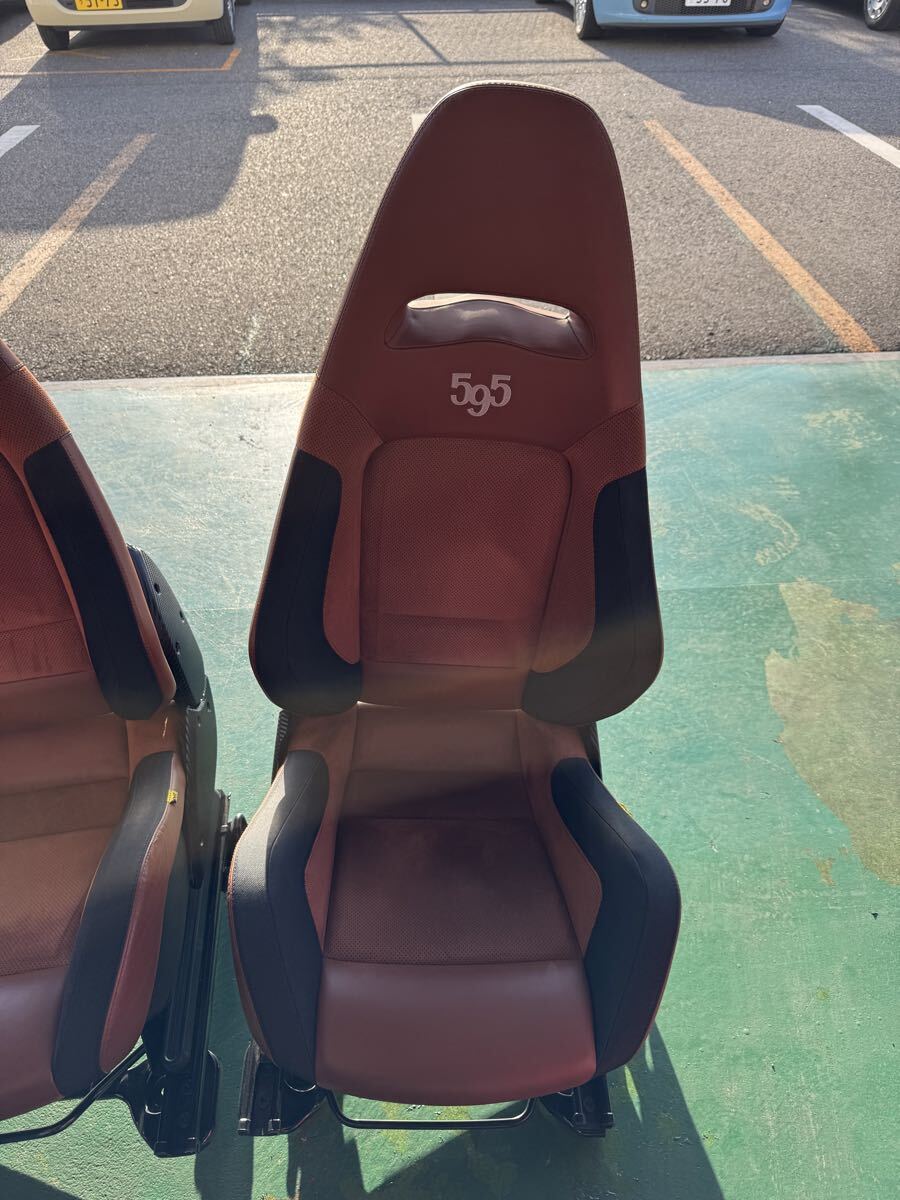 中古】ABARTH595 アバルト595 純正サベルトシート 2脚セット ☆中古美