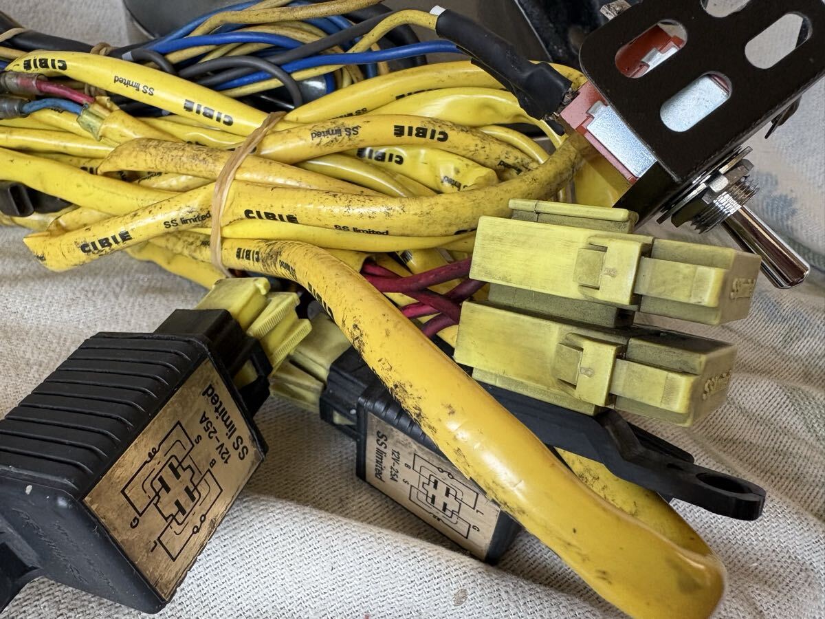 新品】CIBIE フォグランプ 角型 カバー付き 昔の未使用品 当時物 旧車 