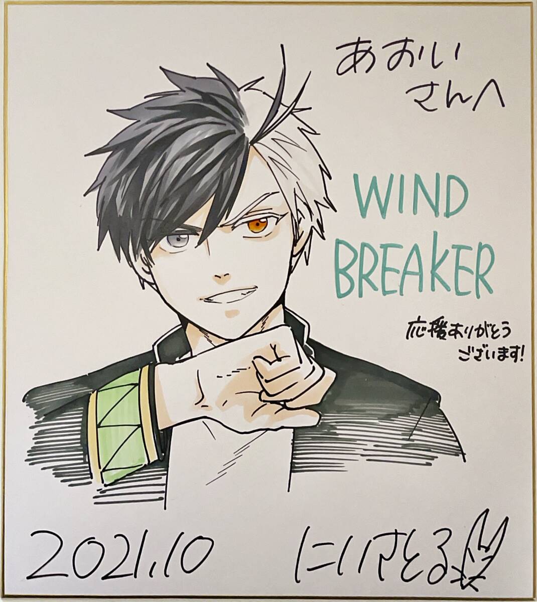 桂正和 直筆イラストサイン色紙 I''s ＜アイズ＞ 葦月伊織 全国送料