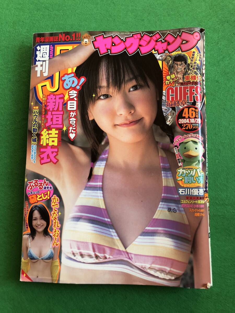 新垣結衣さん 切り抜き 週刊ヤングジャンプ2004年46特大号から 表紙1枚