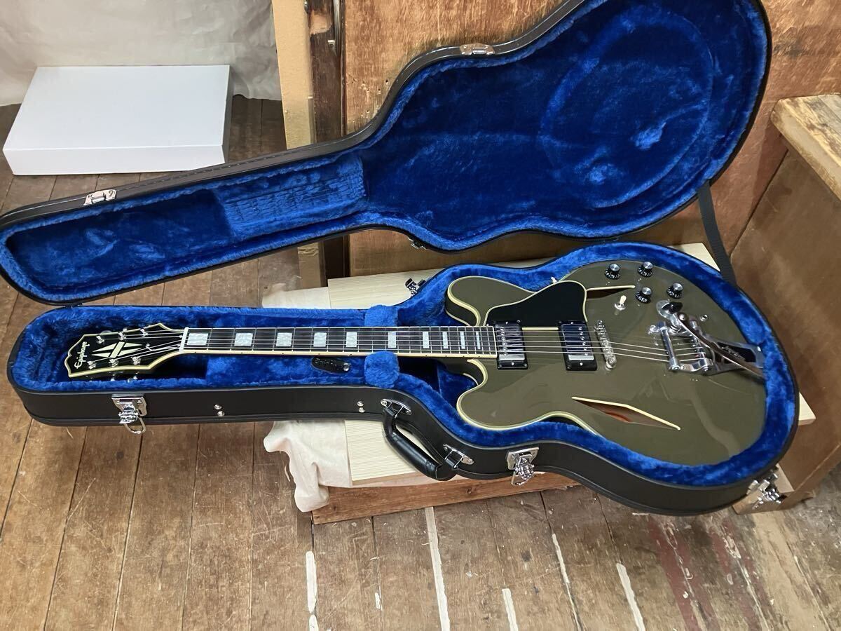 ☆ Epiphone エピフォン エレキギター セミアコ YEC DOT w/Bigsby EB