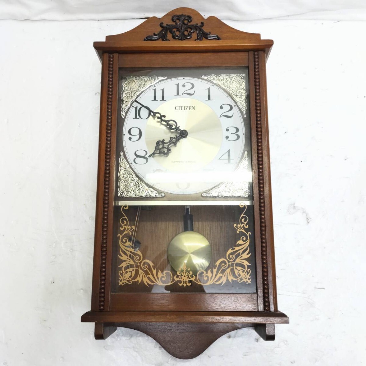 中古】CITIZEN/シチズン/柱時計/電池式/振り子時計/ボンボン時計