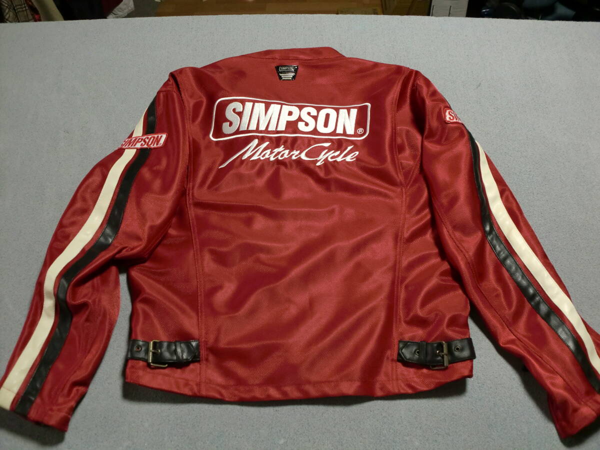 SIMPSON シンプソン SJ-6131 中綿ライディングジャケット レッド系 L