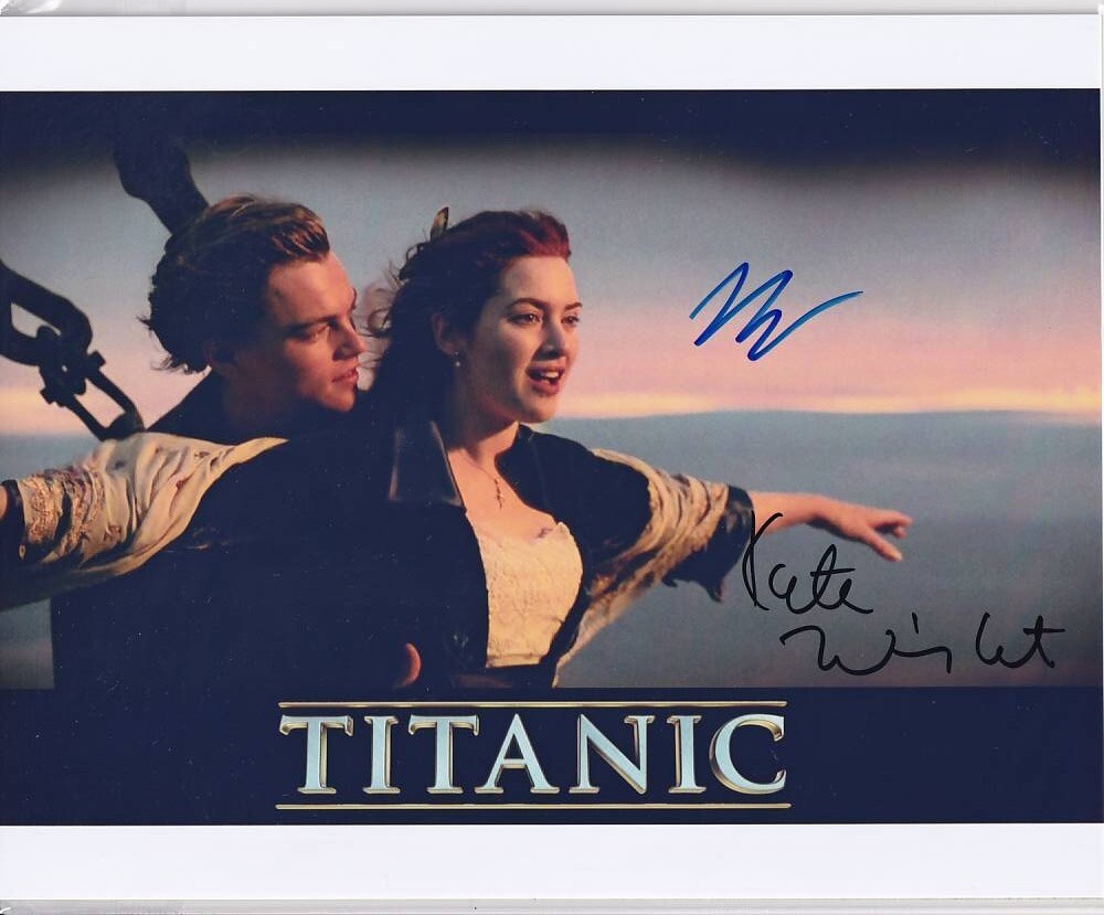 新品】レオナルド・ディカプリオ & ケイト・ウィンスレット 直筆サイン