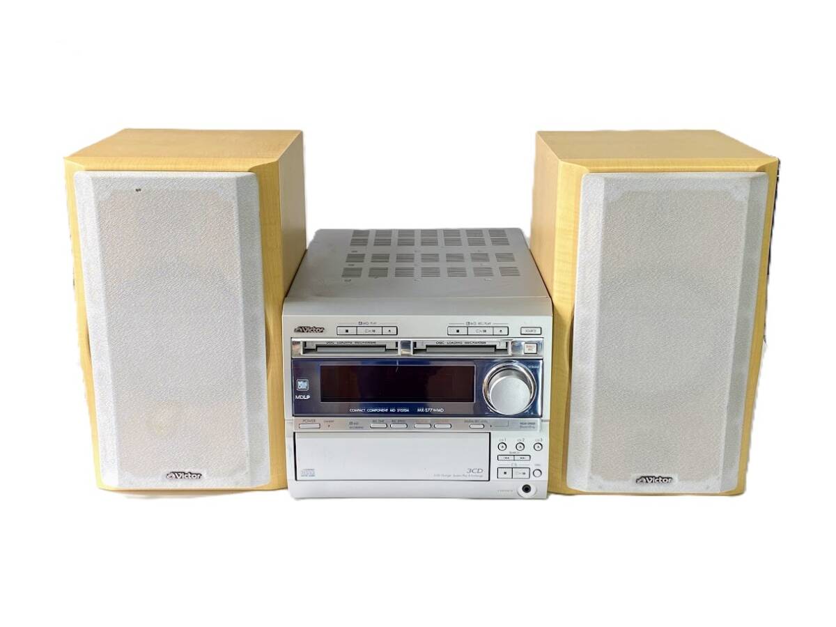 送料無料 VICTOR MD/CDコンポ MX-WMD500 ジャンク ビクター 3連奏CD