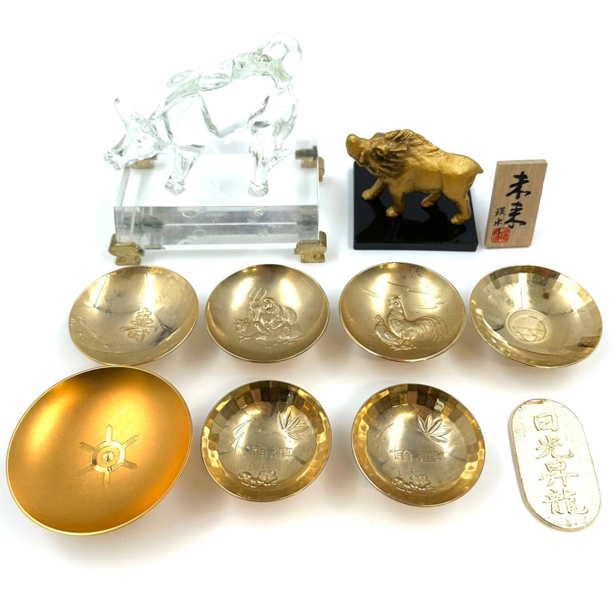 金杯 24KGP 金メッキ 金盃 Yahoo!オークション - 約11kg 大量まとめ 1