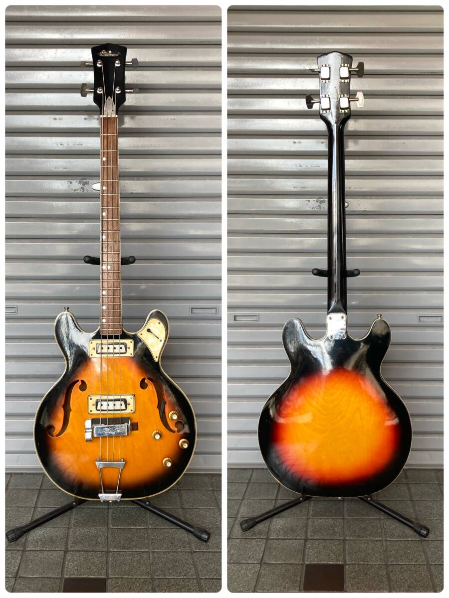 傷や汚れあり】○ Aria Diamond bass 60年代 アリア フルアコ/セミアコ
