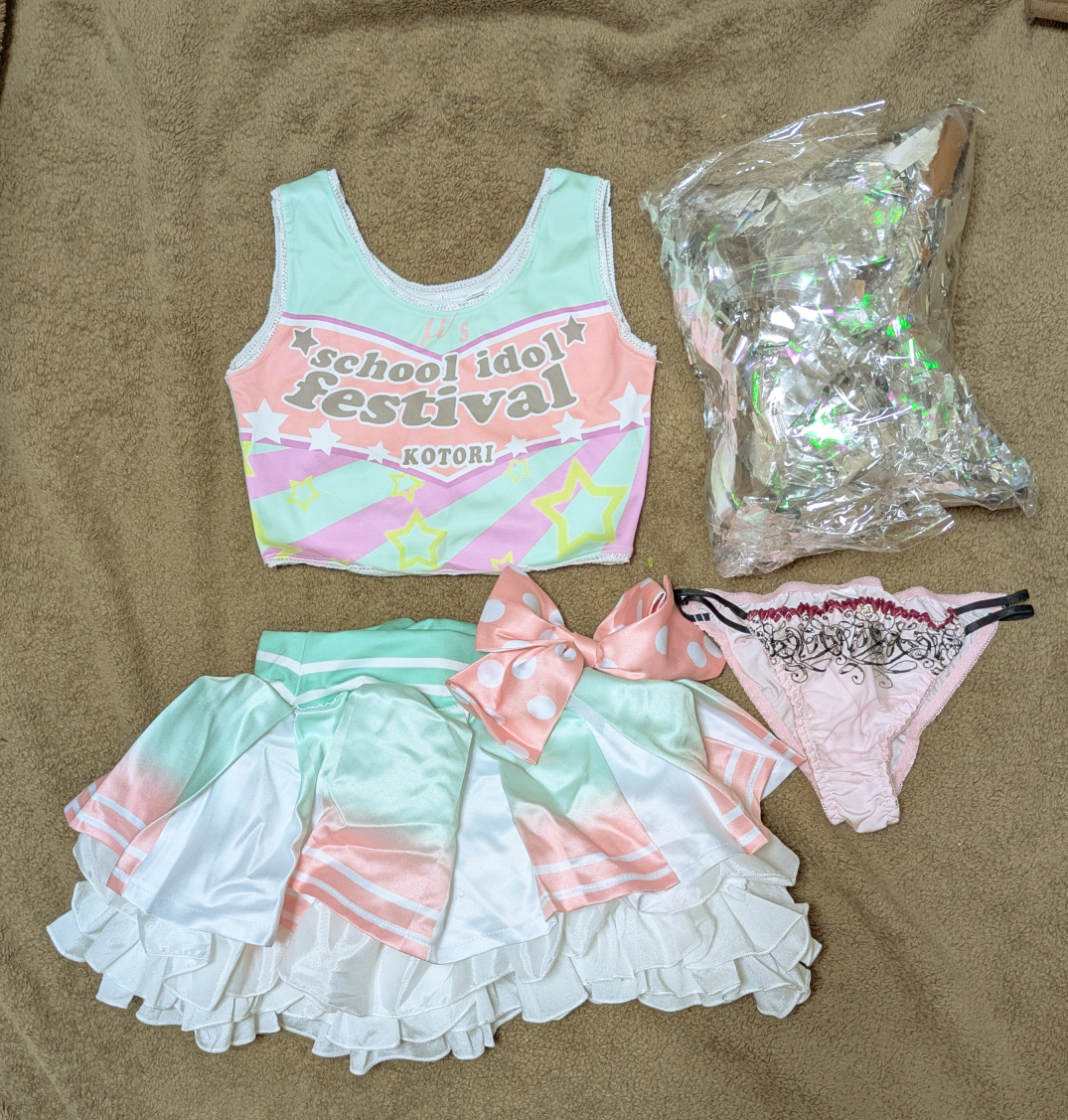 東條希☆コスプレ衣装☆中古☆ラブライブ！☆タカラモノズ☆チアガール