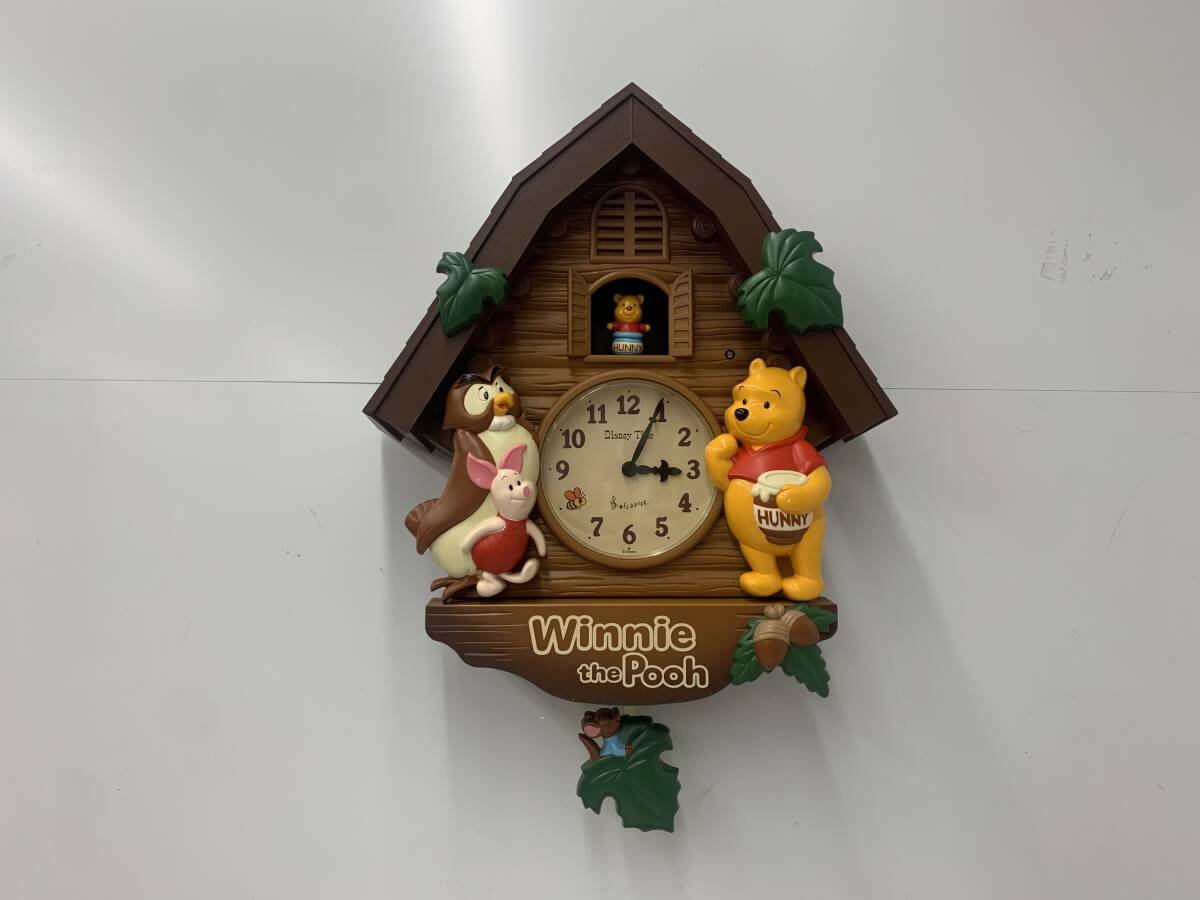 新品】Seiko ディズニータイム くまのプーさん 掛け時計(鳩時計)の落札