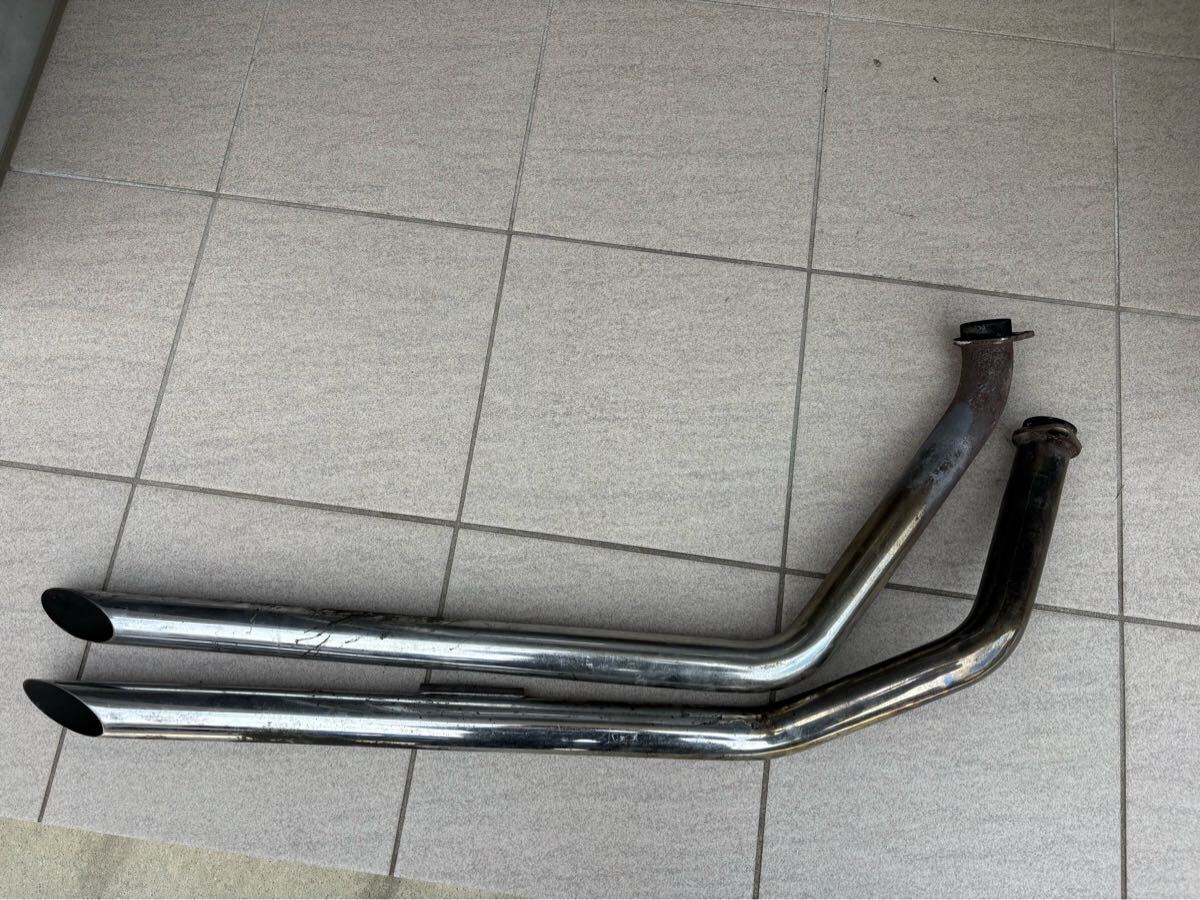 中古】ハーレー純正 アイアン XLCH スラッシュカットマフラー