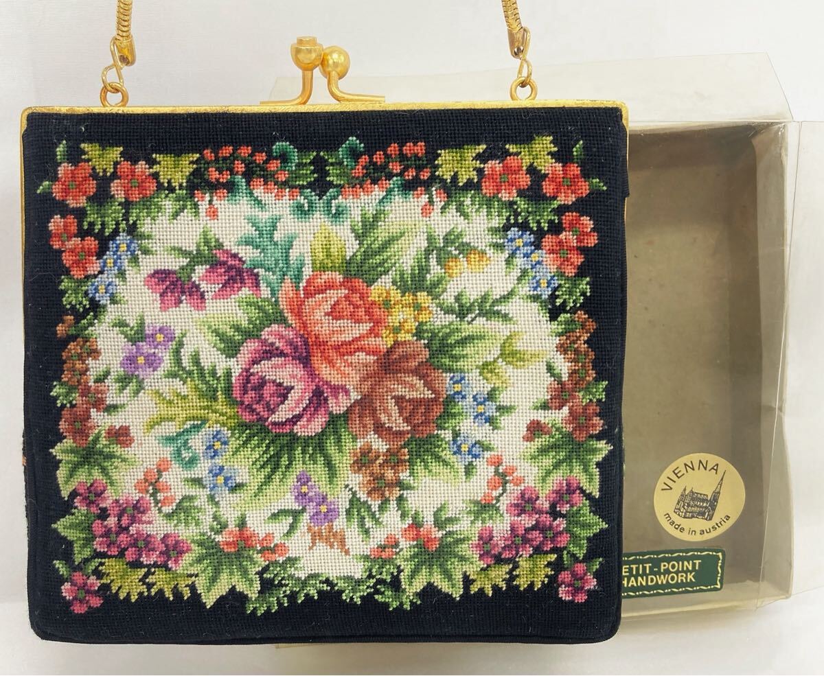新品】未使用 プチポアン Petit Point 久家道子 ブラックレザー 二