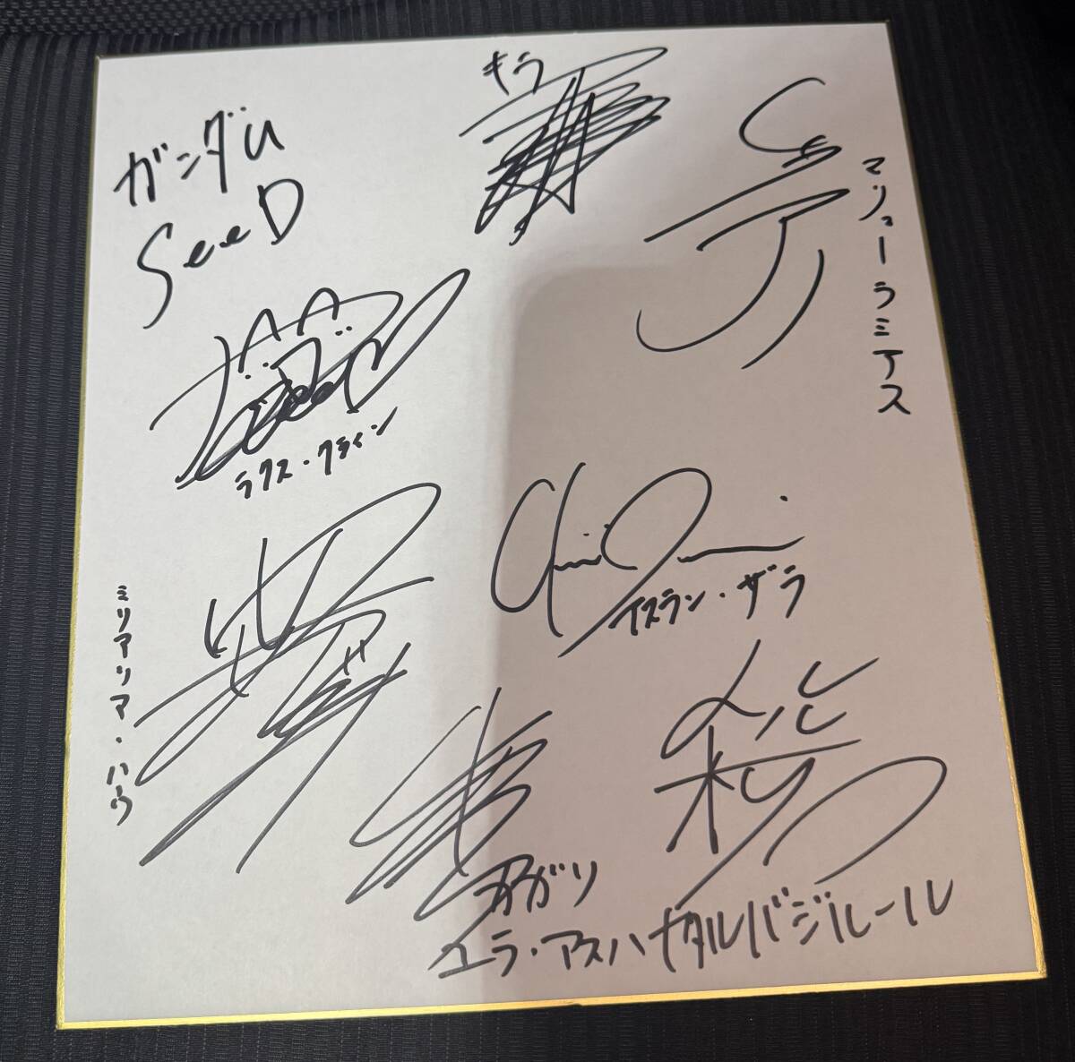 中古】【片励会】かわらじま晃・原稿色紙「SEED/ラクス」下絵付きの
