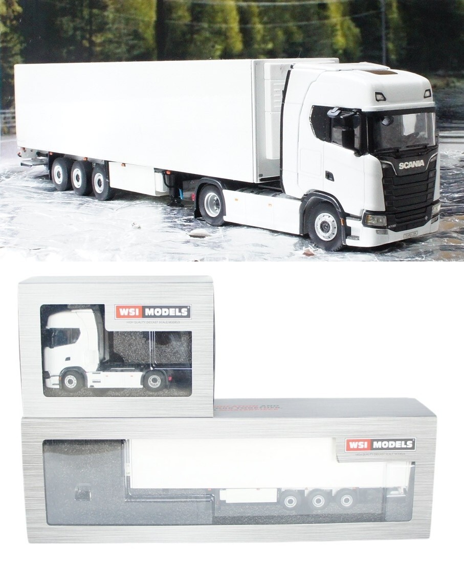 1/50 ケンクラフト 日野プロフィア6×4 白 トラクター16輪 中低床重量物