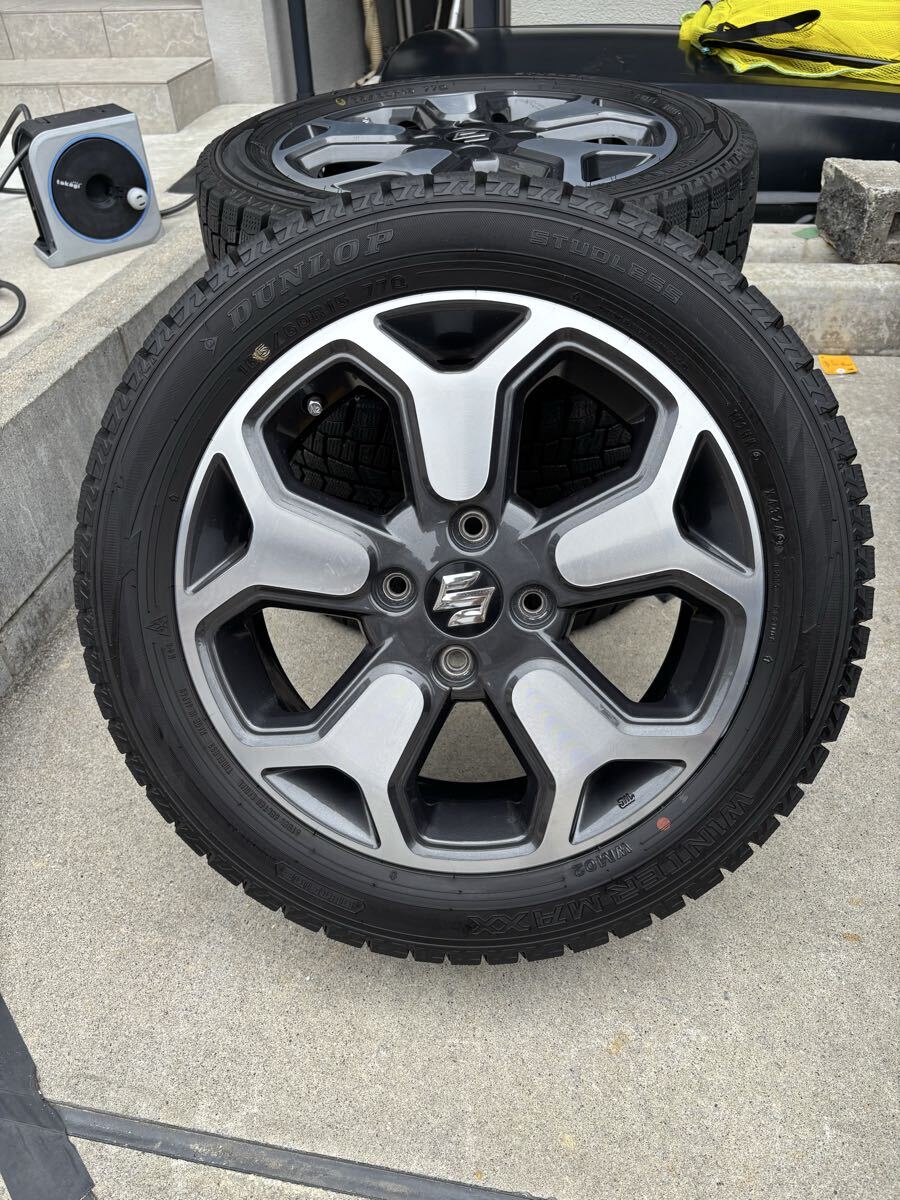 スペーシア カスタム スズキ 純正 ホイールセット 4本 MK32S 4.5J +45