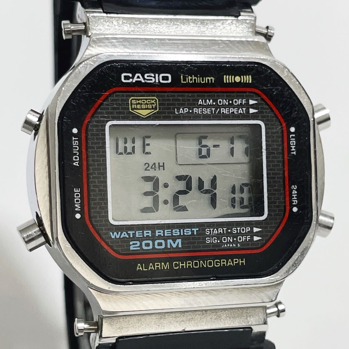 USED、新品ベルべゼ装着】▽G-SHOCK ファースト DW-5000C-1B 初代