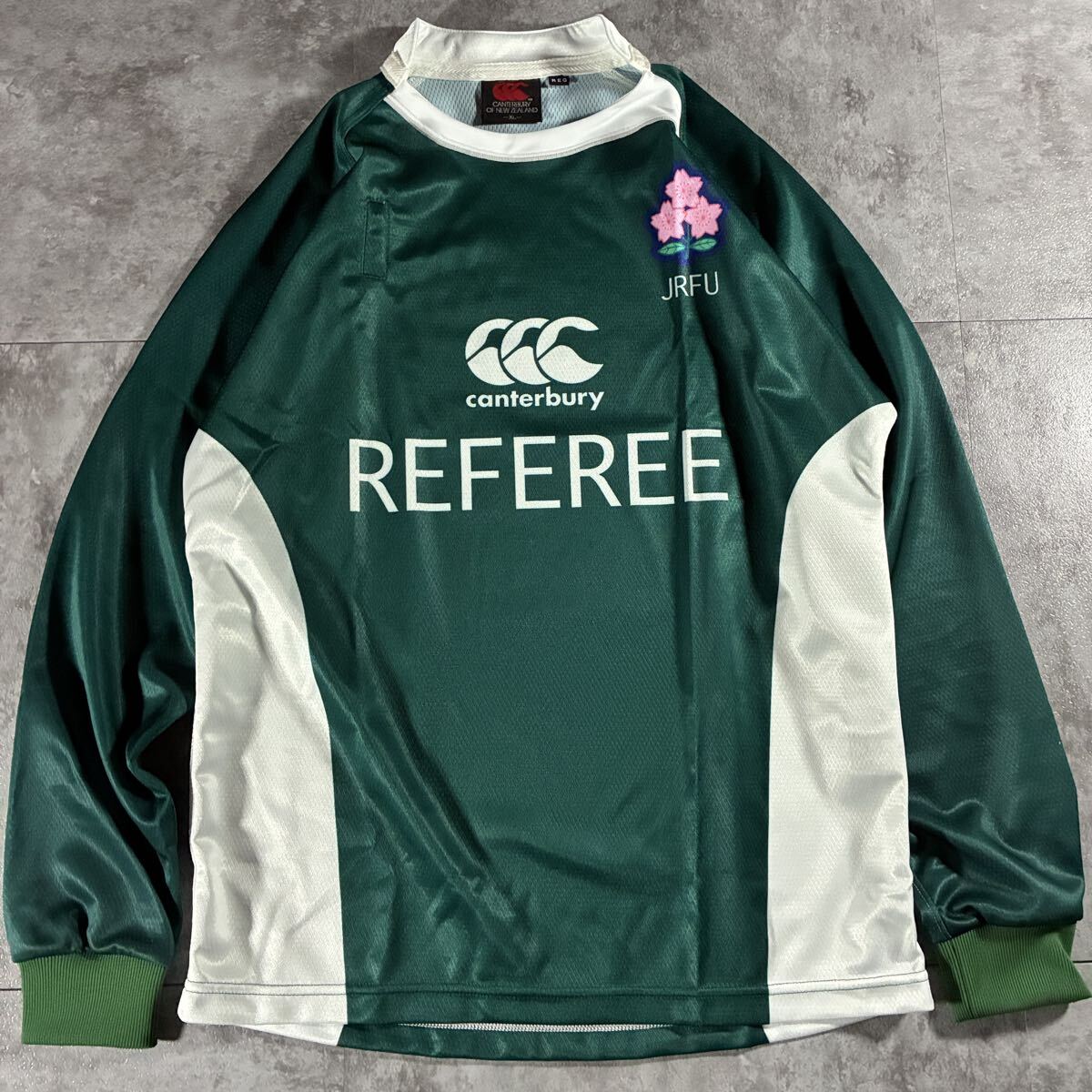 canterbury JRFU レフリー ラグビー AIG 審判員 Lサイズ ラグビー レフリー 支給 トップリーグ ユニフォーム JRFU ジャージ L