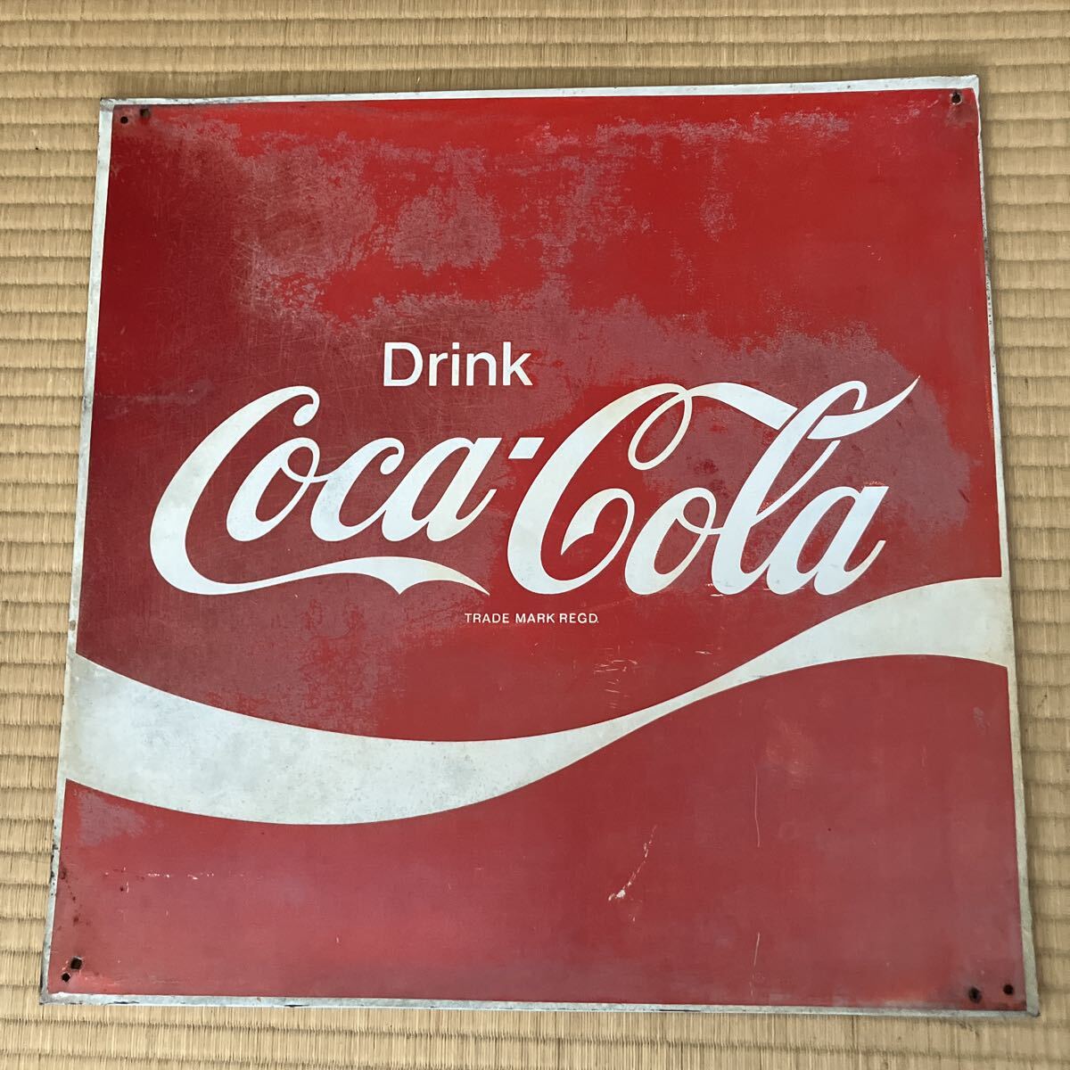 1960年代 日本初 自動販売機 樹脂ボード コカコーラ看板 昭和レトロ