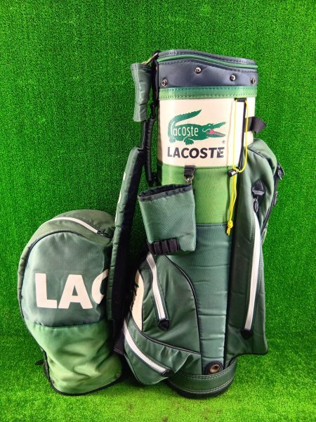 □ラコステLACOSTE 旧型キャディバッグ 5分割☆140の落札情報詳細