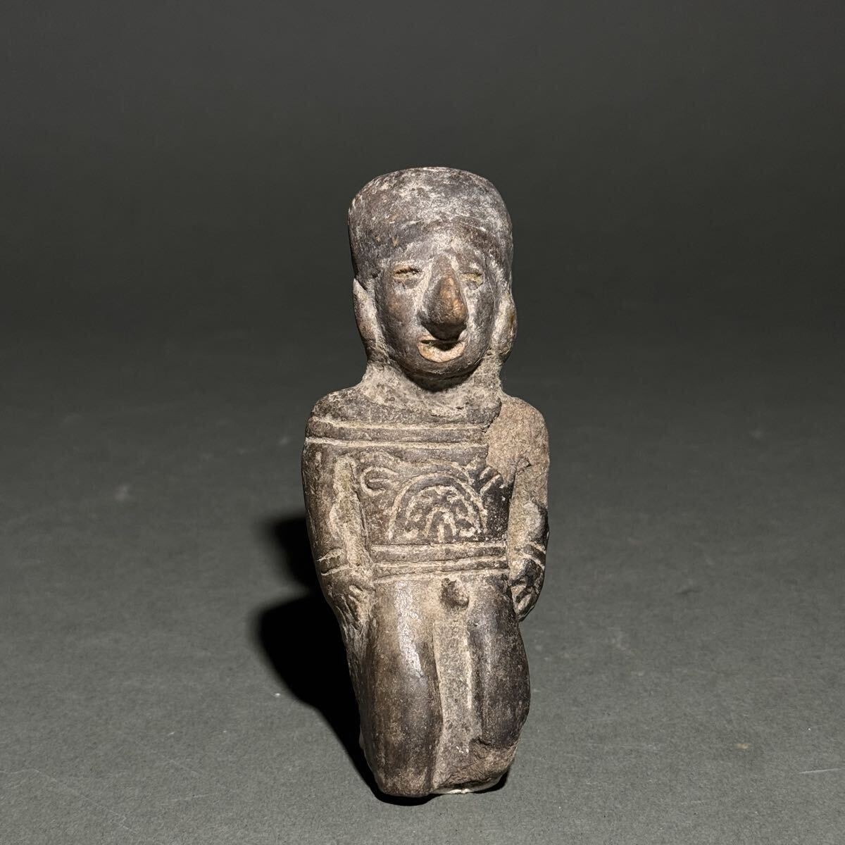 緑屋*x□隠れ春画 置物 彩色土人形 炬燵の男女 時代物 i2/10-443/16-4