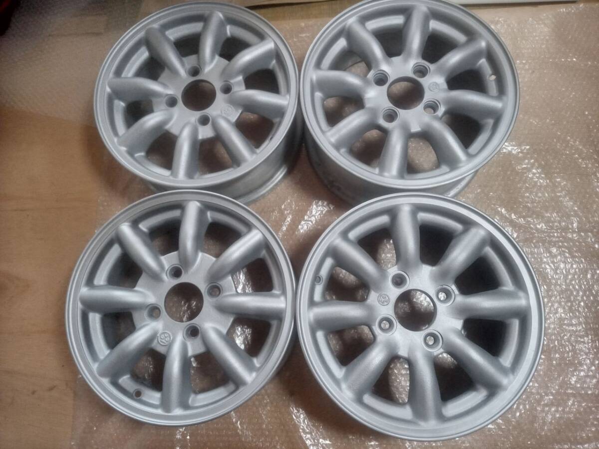 新品】ブラックレーシング14inc×6J pcd100 offset＋40と新品タイヤ165