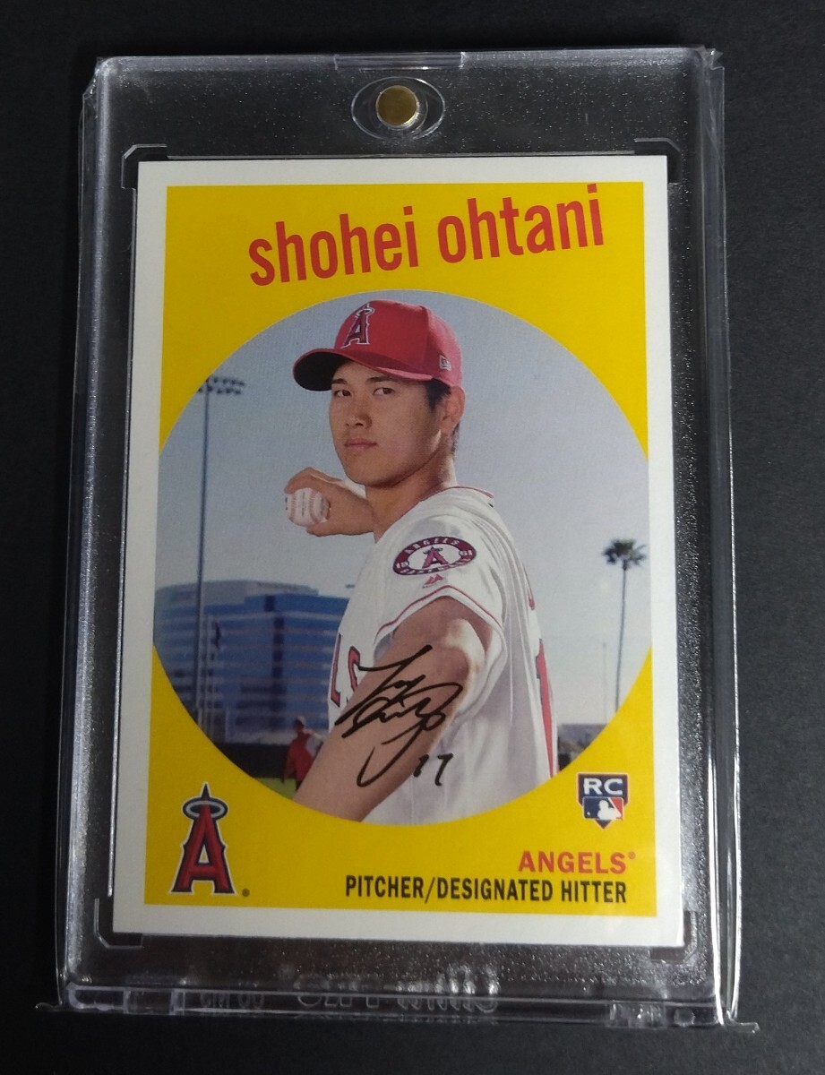 大谷翔平 プホルス トラウト プリントサインカード Topps NOW 2018.7