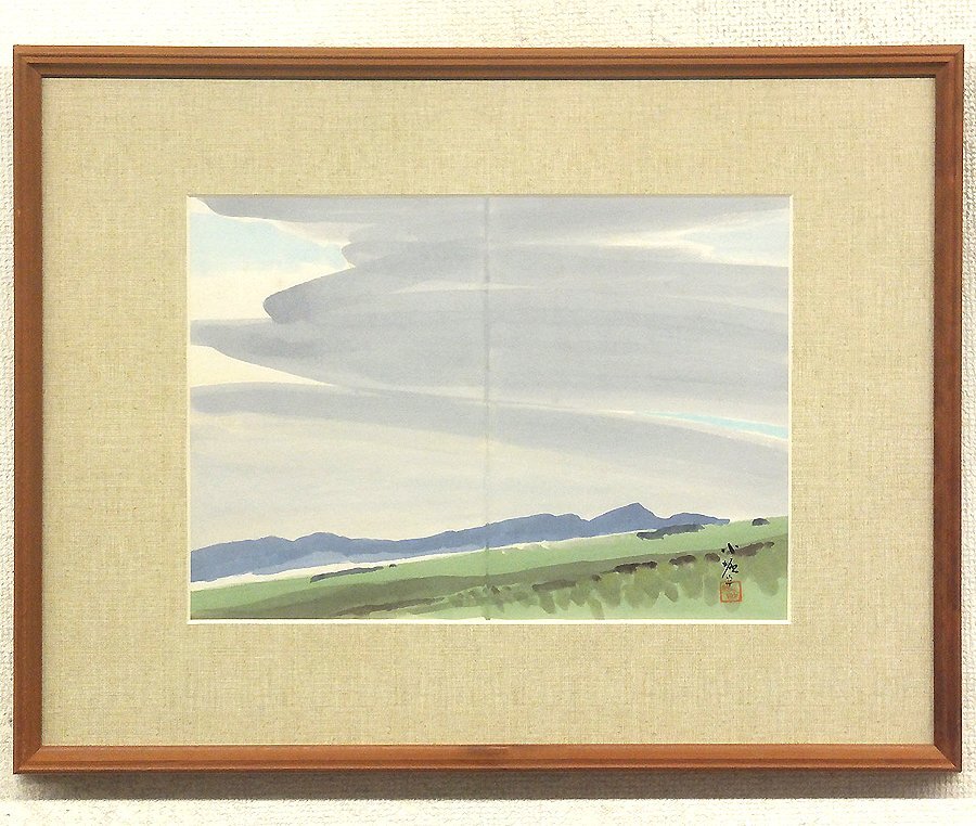 柴田祐作「水綿」直筆 水彩画（ガッシュ）色紙 額装 【公式ストア