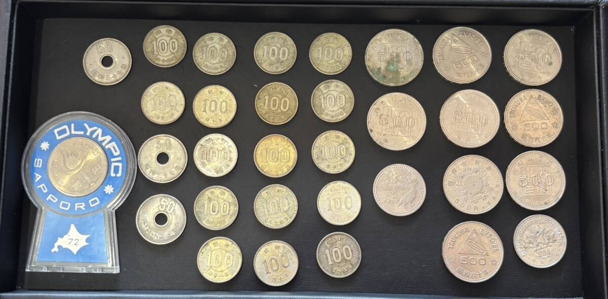 傷や汚れあり】1998年 長野オリンピック 記念硬貨 500円 3枚 / 1972年