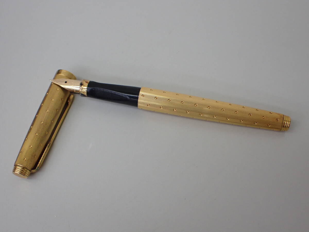 PARKER/パーカー】 万年筆 ゴールド 14K GP 585 ペン先14K FRANCE 現状