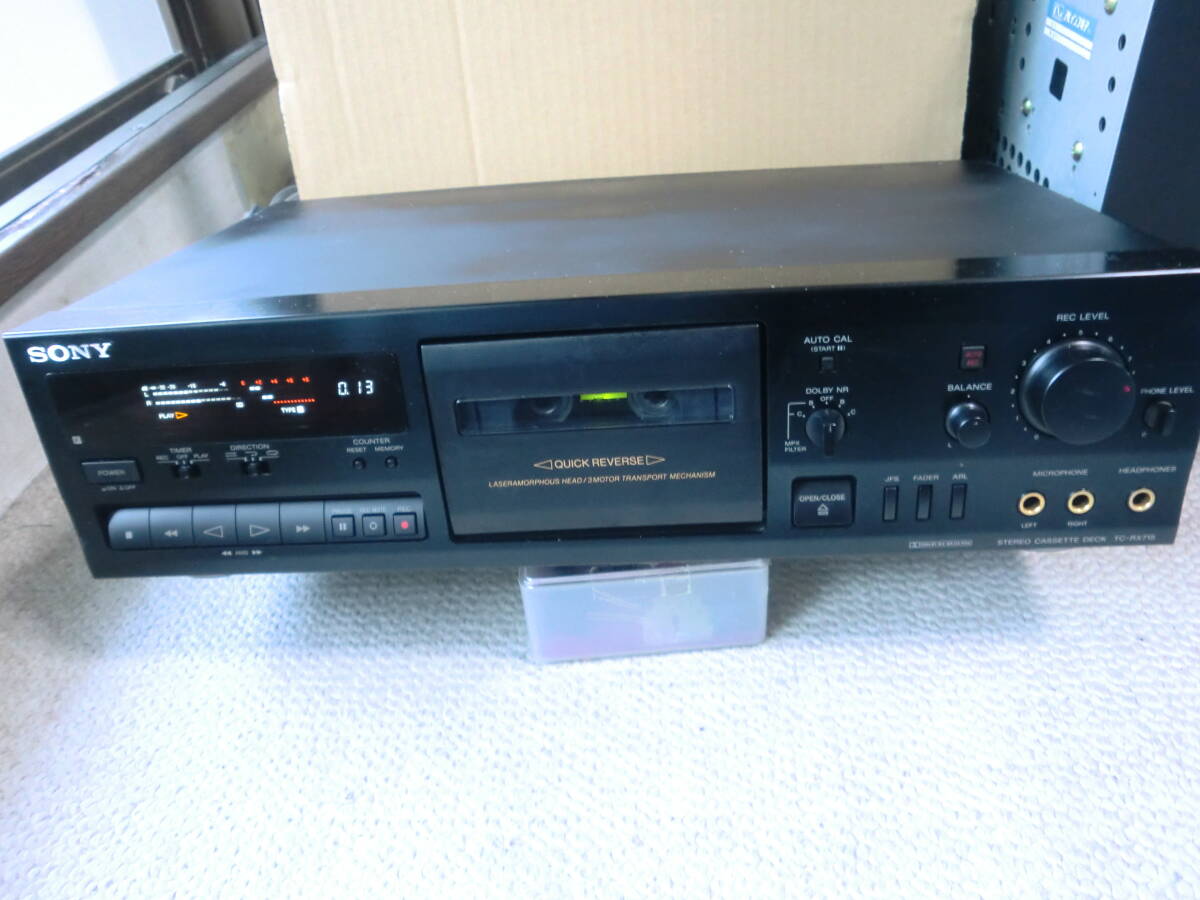 中古】SONY クイックリバースカセットデッキ TC-R502 動作品の落札情報