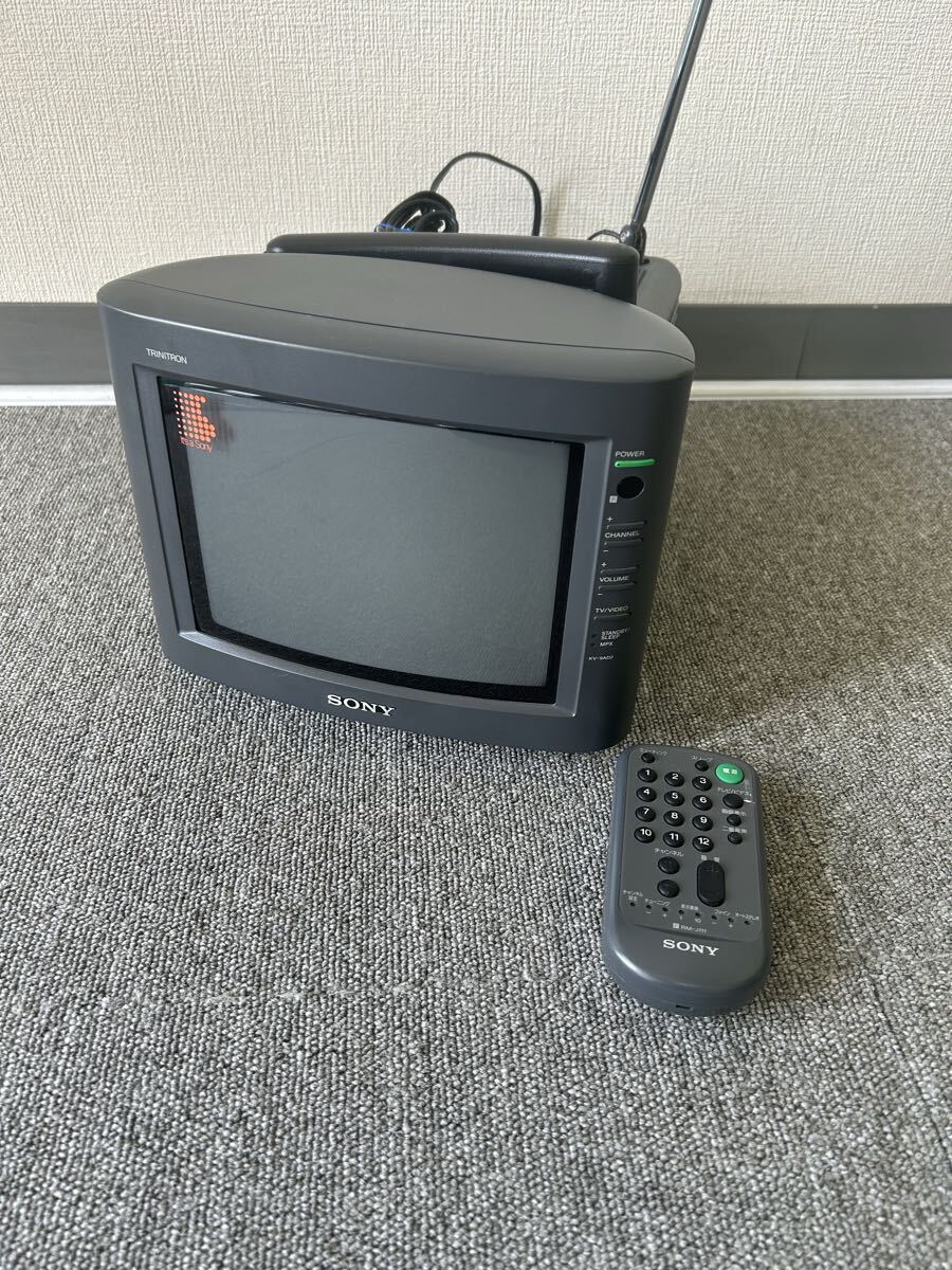 中古】昭和レトロ SONY KV-9AD2 9型 トリニトロン ブラウン管 テレビ