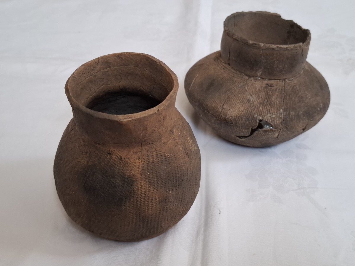 中古】旧家蔵出 縄文土器片? 総重量 1536g まとめてセット 詳細不明 器