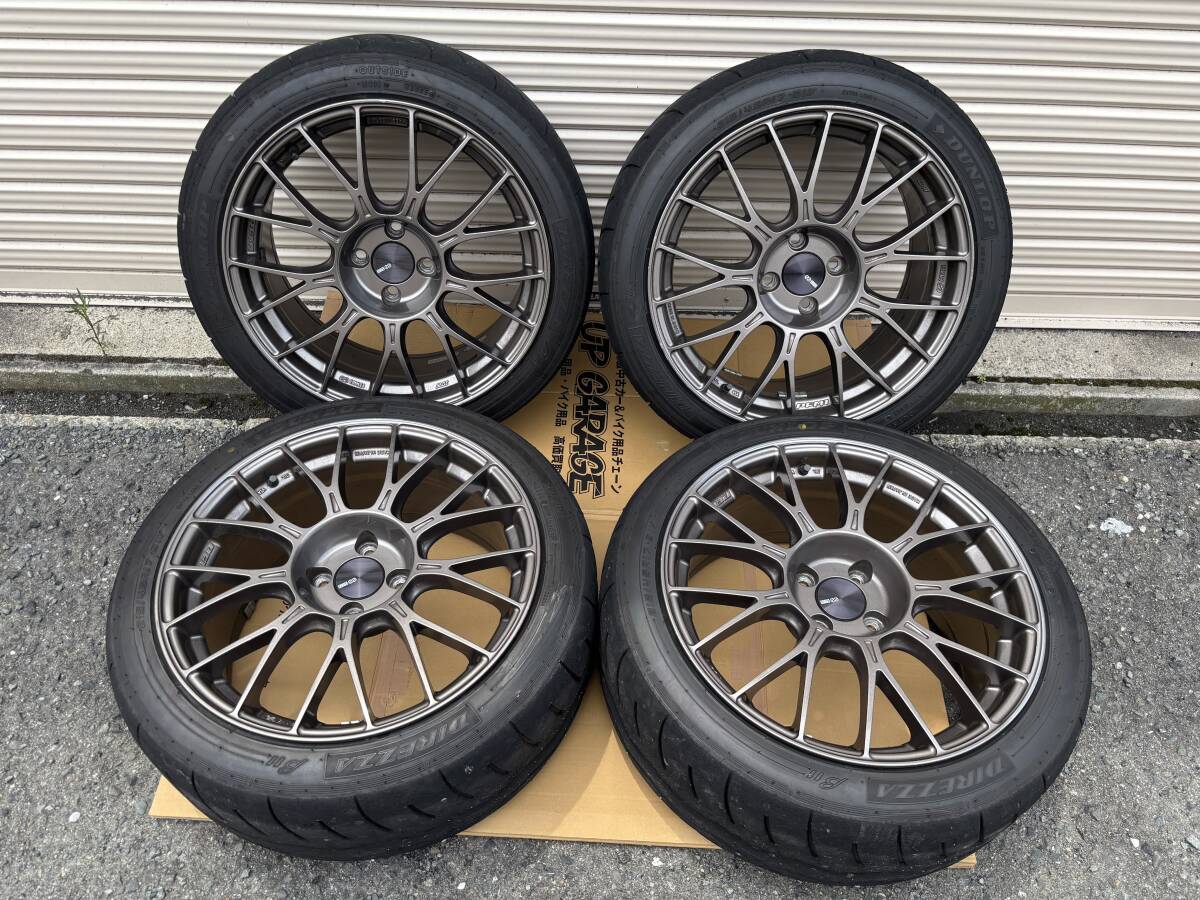 ENKEI PF05 15インチ 8j +25 4H PCD100 DUNLOP DIREZZA ZⅢ 205/50R15