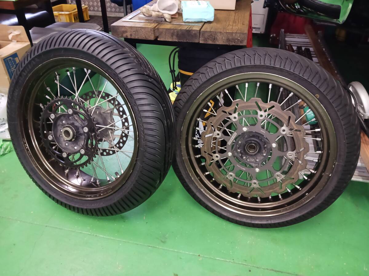 YZ85/85LW用 12インチモタードホイールセット NSR50純正ホイール仕様